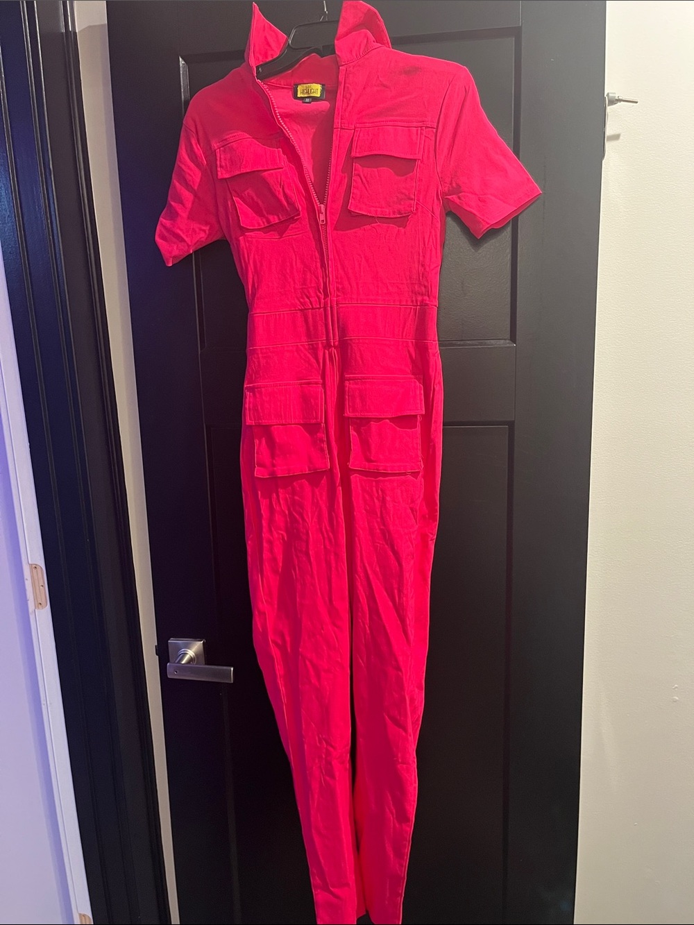 Women’s Red Utility Jumpsuit